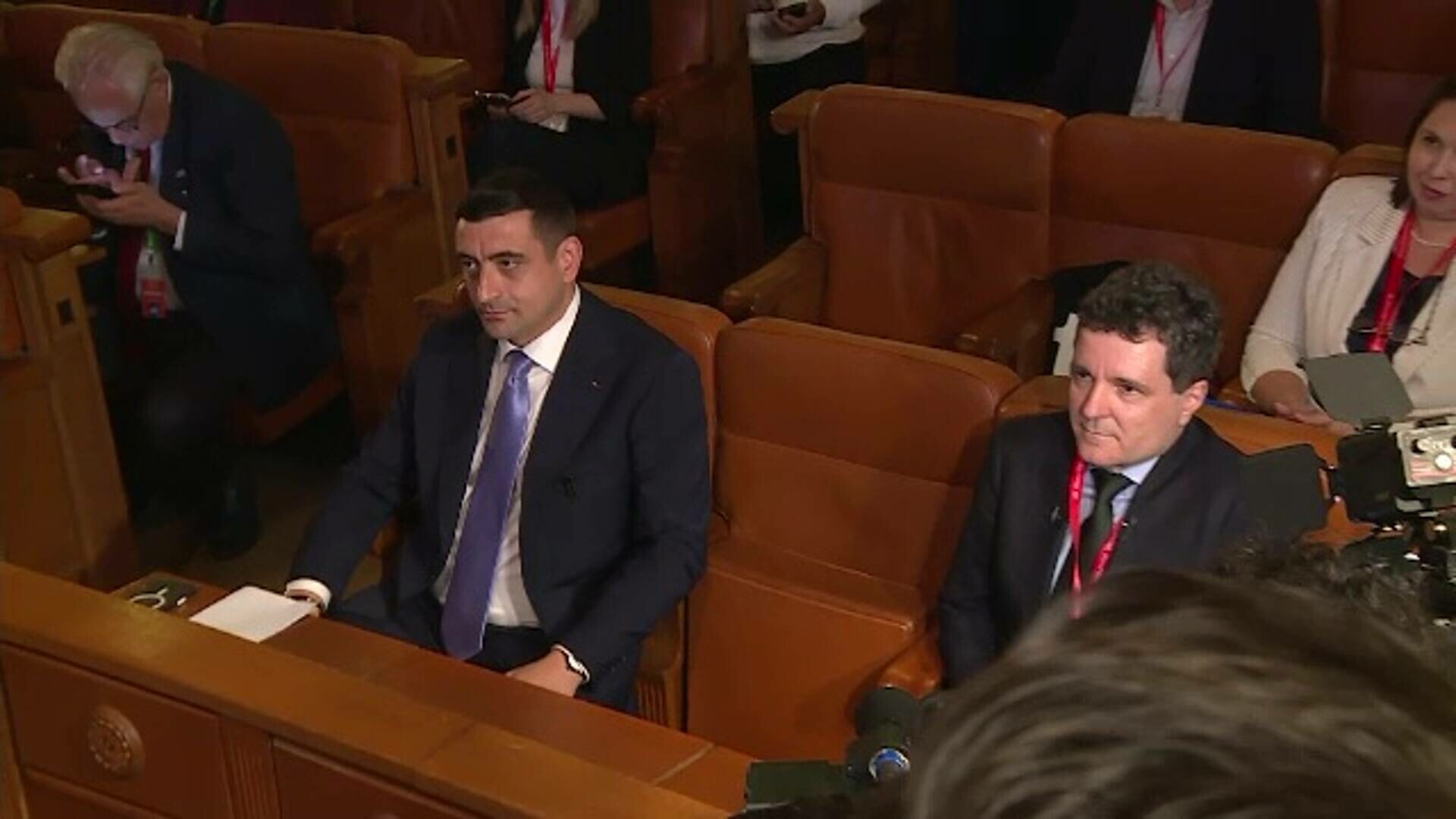 George Simion și Nicușor Dan