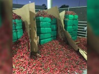 Marijuana, ascunsă într-un transport cu ardei iuți