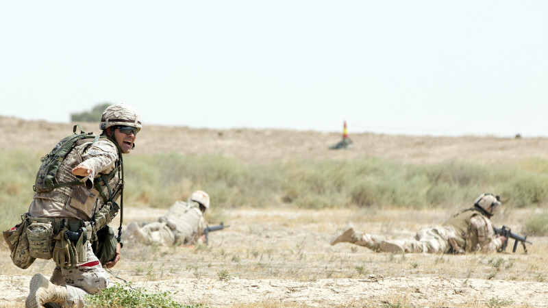 militari americani si irakieni la un exercitiu