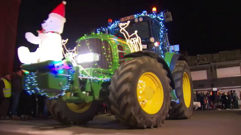 tractor de Craciun